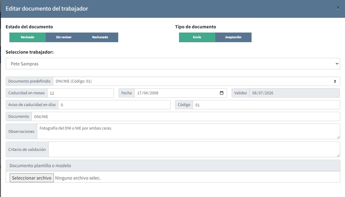 Validación de documentos en el software NEXT CAE
